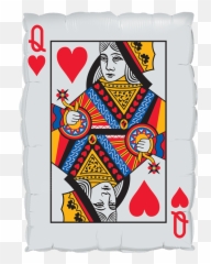 Vezina Party Centre Super Shape Mylar Balloon - Queen of heart and ace spades Of Hearts Playing Card png