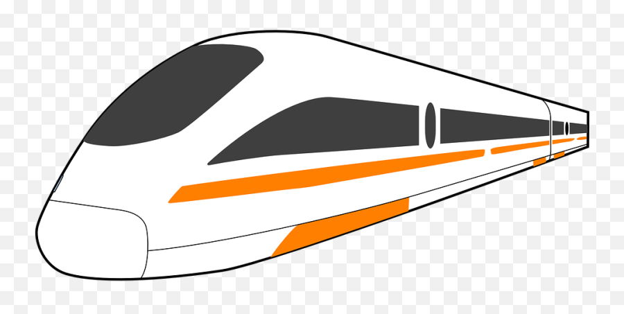 High - Speed Train Free Vector Graphic On Pixabay Train Clipart Transparent Background Png,Speed Png
