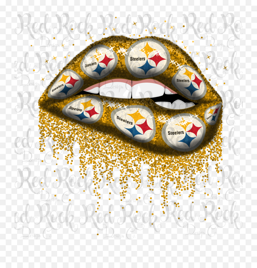Pittsburgh Steelers Lips - Pittsburgh Steelers Logo Svg Png,Gold Lips Png