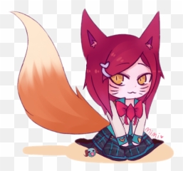 Mimi Lol Leagueoflegends Ahri Academia - League Of Legends Png,Ahri Png