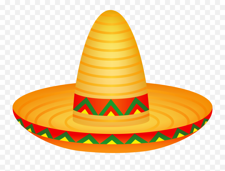 Png Mexican Hat Transparent - Transparent Background Mexican Hat Png,Xmas Hat Png