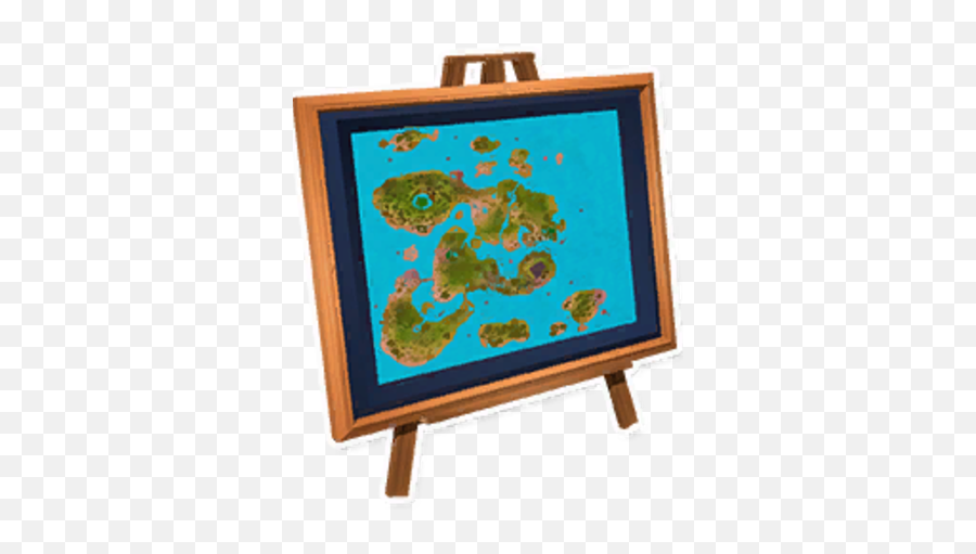 Map Easel - Picture Frame Png,Easel Png