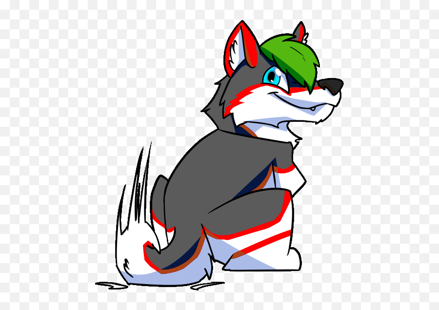 Slap U003c3 Without Background By Snowyhusky96 - Slap Gif Transparent Background Png,Husky Transparent Background