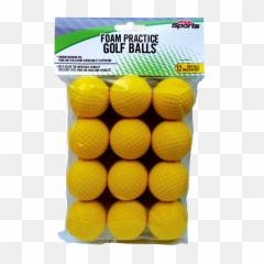 Pridesports Golf Balls Yellow 12 Pack - Balle Pratique png