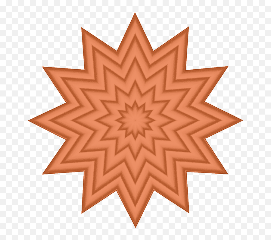 Kaleidoscope Patterns Hd Png Download Orange Star