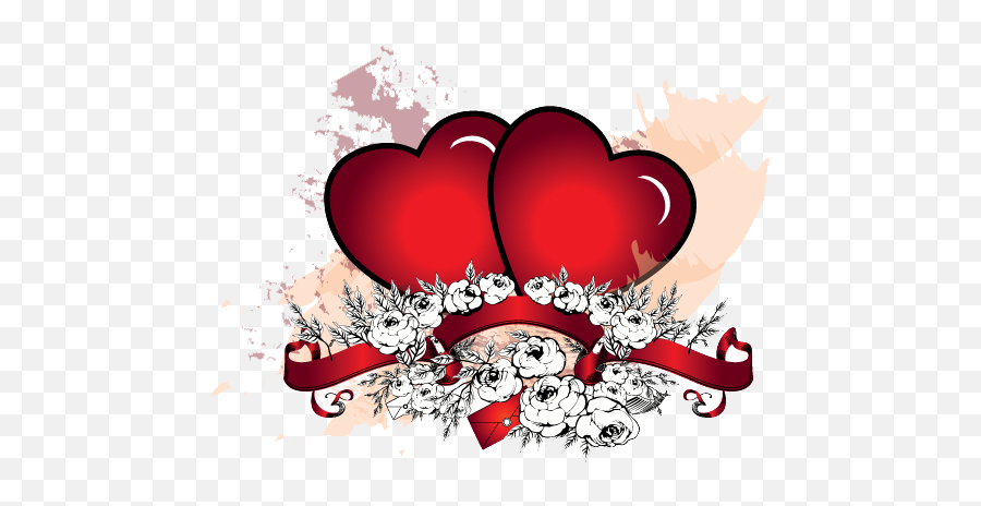Download Hd Love Heart Vector - Heart Love Psd Transparent St Day Png,Heart Vector Png