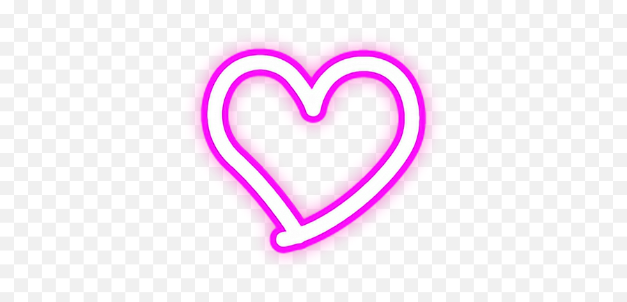 Heart Hearts Neon Lights Love Edits - Heart Pink Light Neon Transparent Png,Light Pink Heart Png
