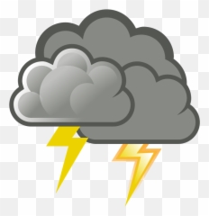 Thunderstorm Clipart Png Transparent Cartoon - Jingfm Rain Cloudy