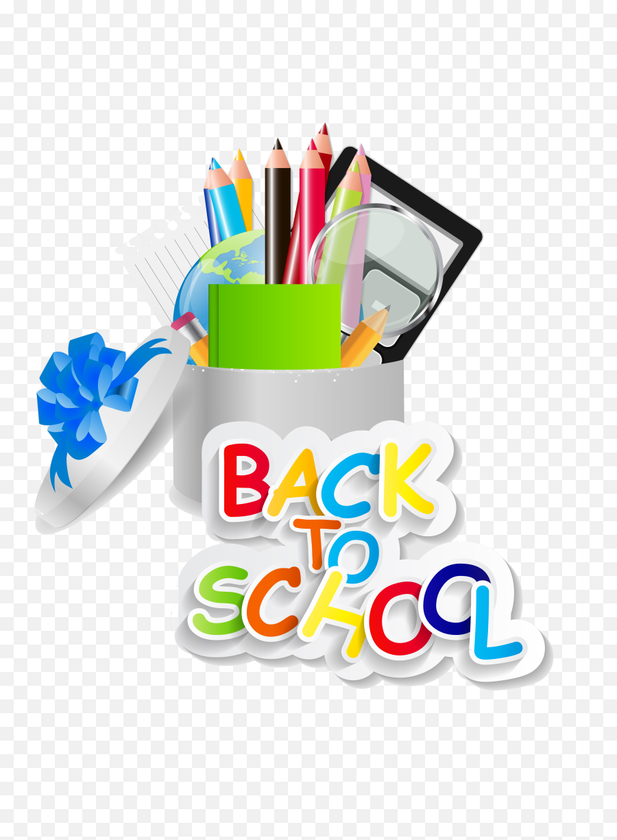 School Clip Stationary - Lapiz Escolar Png Transparent Logo Alat Tulis Sekolah,Lapiz Png