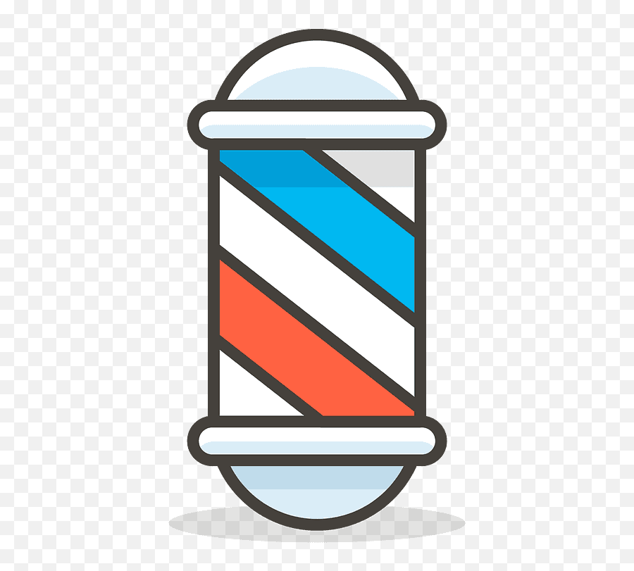 Barber Pole Emoji Clipart Free Download Transparent Png - Poste De Barbero Dibujo,Barber Png