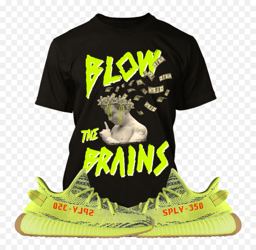 Yeezys Png - Yeezy 350 Boost Semi Frozen Yellow Sneaker Tees For Adult,Yeezys Png