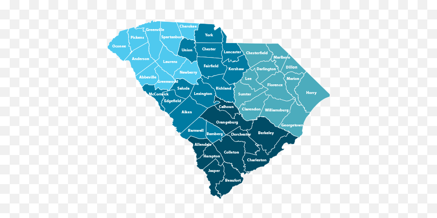 Formal Region In South Carolina Png - Map Of South Carolina,South Carolina Png