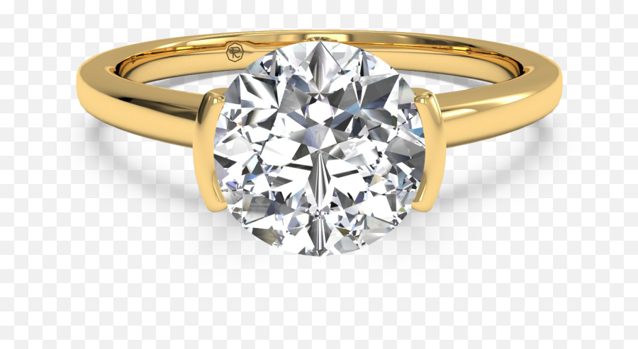 Celebrity Ringspiration From Ritani Post 7104 - Yellow Gold Modern Engagement Rings Png,Dianna Agron Png