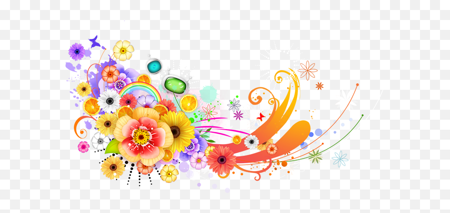 Png Image With Transparent Background - Transparent Background Graphic Design Flower Png,Flower Graphic Png