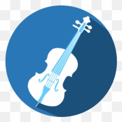 Double Bass Instrument Icon - Violin Logo Png
