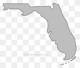 Florida - State Of Florida Stencil Png,Florida Map Png
