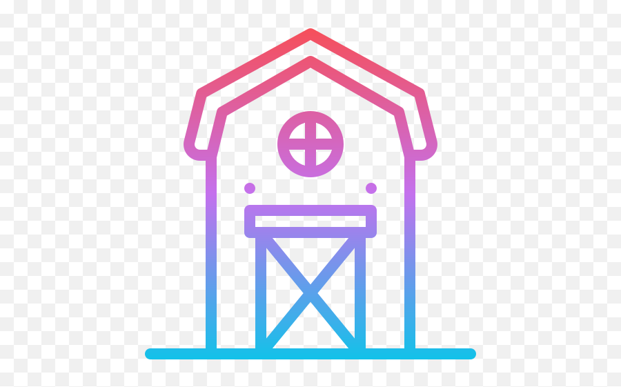 Barn - Free Buildings Icons Farm House Black And White Outline Png,Barn Icon