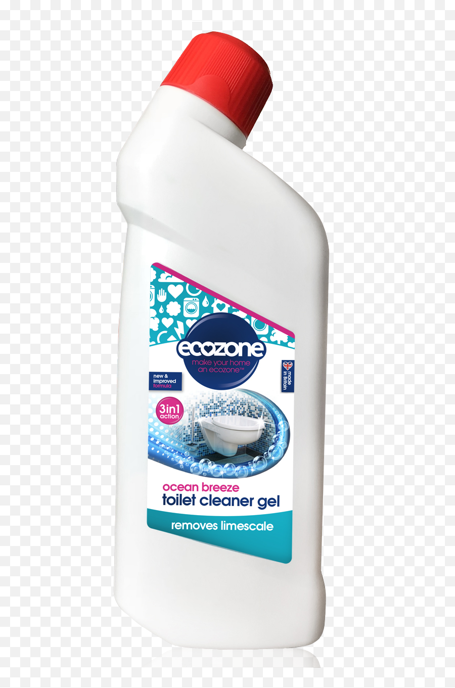 Ocean Breeze Toilet Cleaner Ecozone Cleaning Products Official - Ecozone 3 In 1 Toilet Cleaner Ocean Breeze 750ml Png,Clean Bathroom Icon