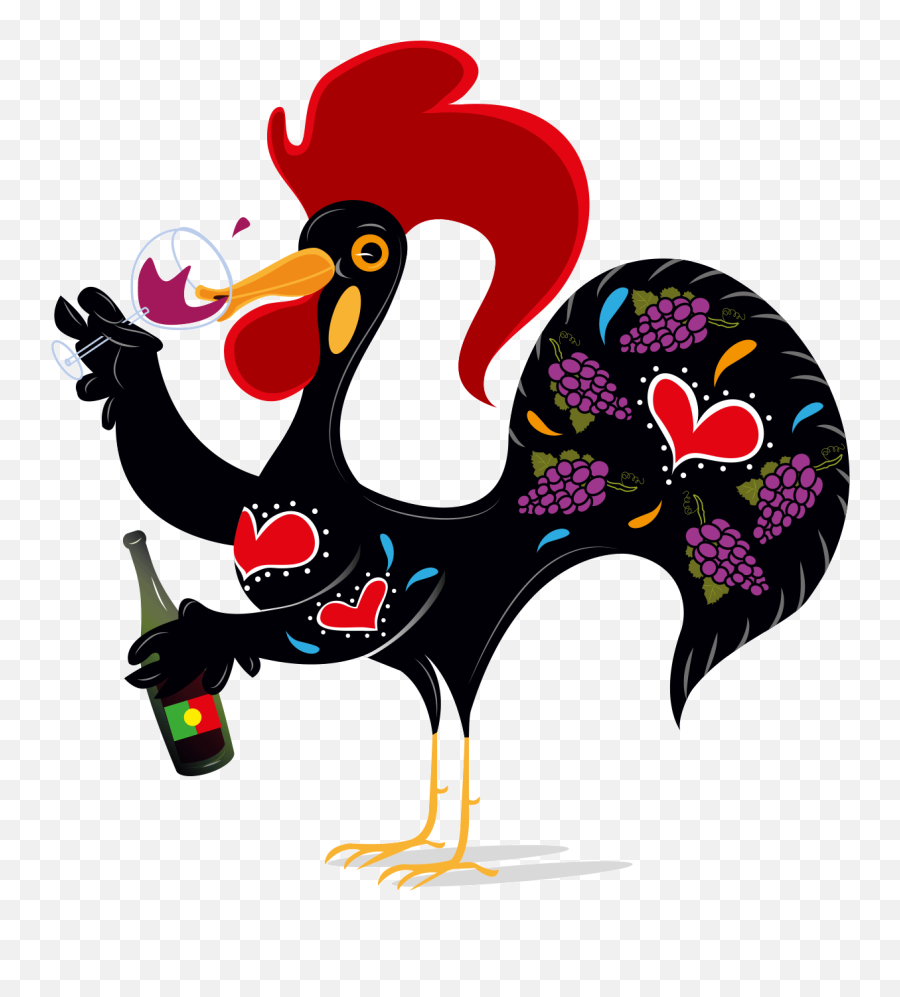 Download Wine Clipart Png - Rooster Of Barcelos,Wine Clipart Png