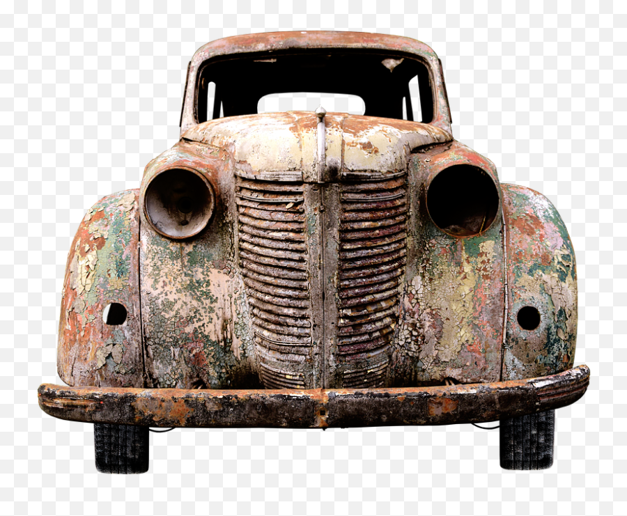 Old Car Png - Clip Art Library Old Rusty Car Png,Car Back Png