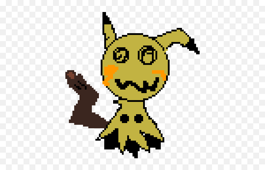 Good Drawings By Alex - Alphawolf Pixilart Fictional Character Png,Mimikyu Icon