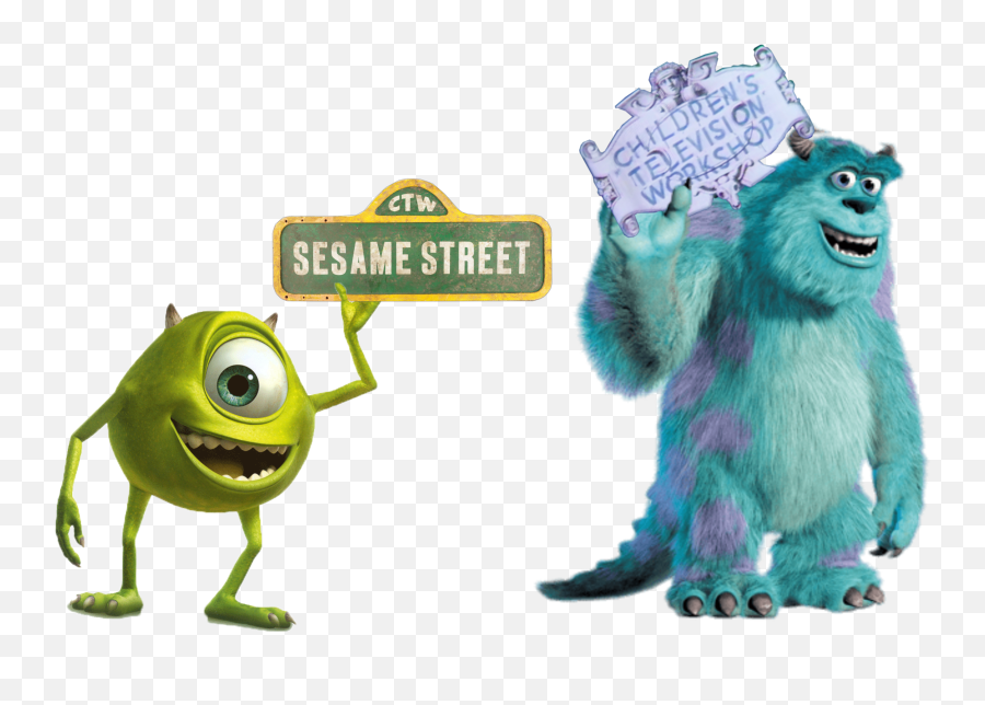 Mike Sesame Street Is A Production Of The U201cchildrenu0027s - Sully Monsters Inc Png,Monster Inc Png