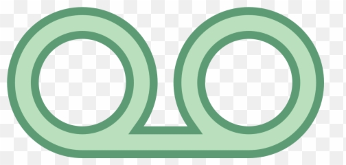 Voicemail Icon - Mail Blue png