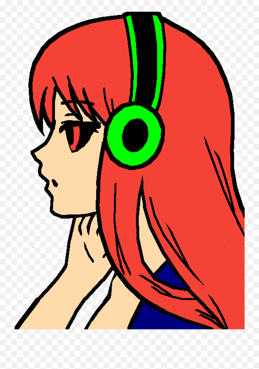 Red Head Demon - Jacksepticeye Art As A Girl Clipart Full Easy Drawing With Color Png,Jacksepticeye Png