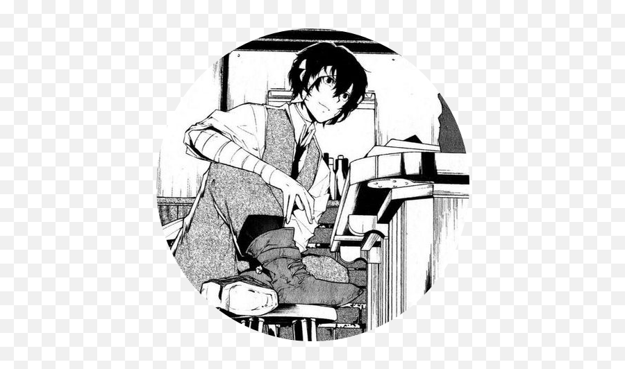 Myspace - Dazai Sitting At Bar Png,Damara Megido Icon