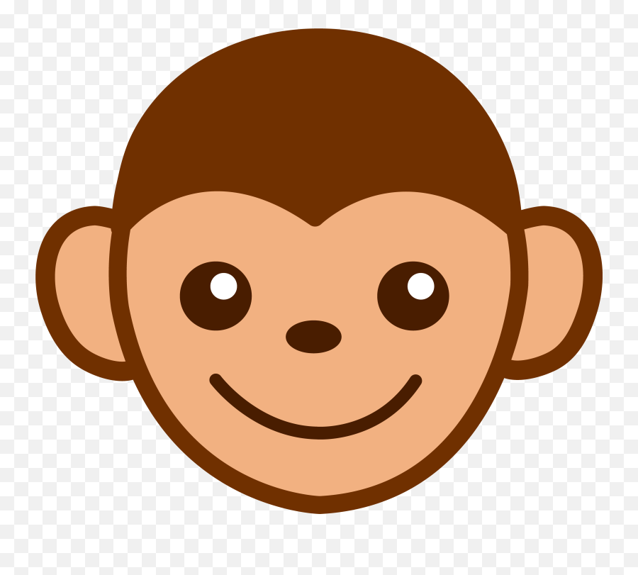 Download Cute Monkey Face Clip Art - Monkey Face Clipart Png,Cute Monkey Png