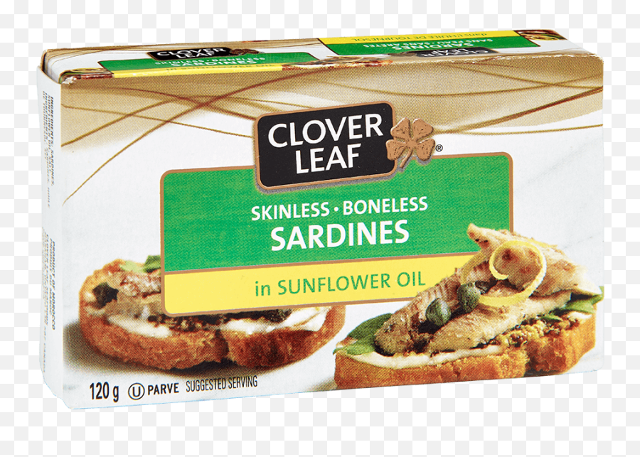 Skinless Boneless Sardines In Sunflower Oil U2013 Clover Leaf Png Icon