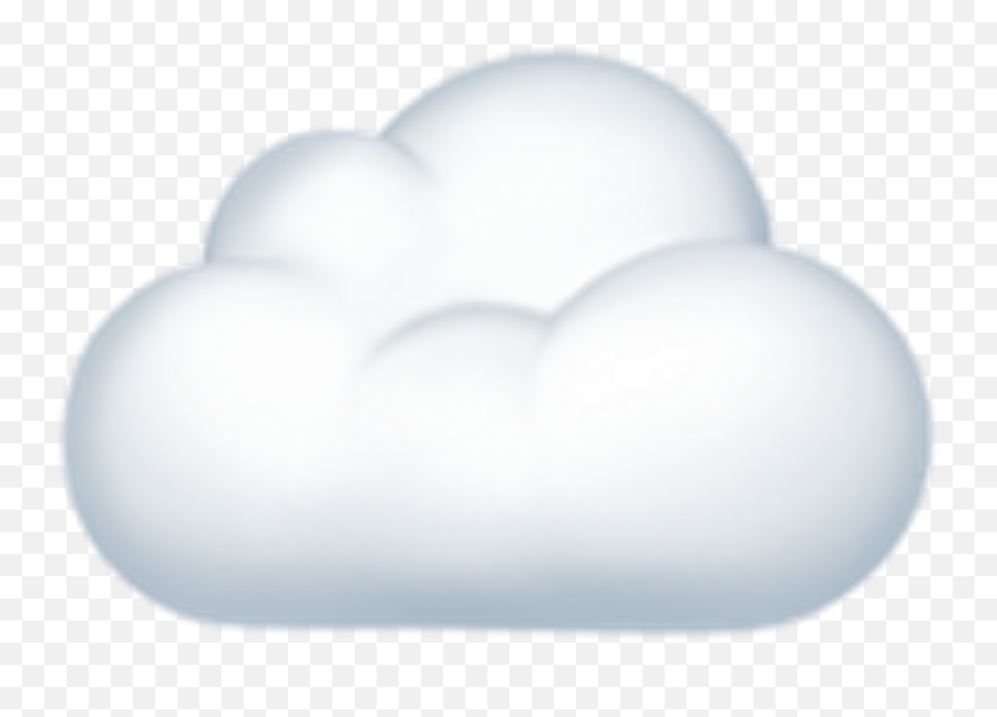 Download White Computing Cloud Emoji - Light Png,Cloud Emoji Png