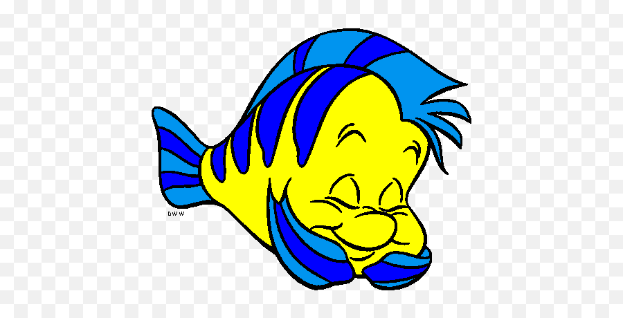 Free Flounder Cliparts Download Clip Art - Transparent Little Mermaid Flounder Png,Flounder Png