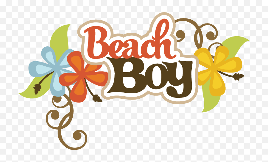 Png Transparent Beach Boy - Beachy Title,Beach Clipart Transparent Background
