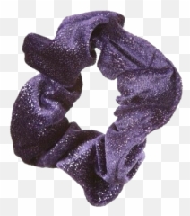 Purple Hair Accessory - Purple Velvet Scrunchie Aesthetic Png,Scrunchie Png