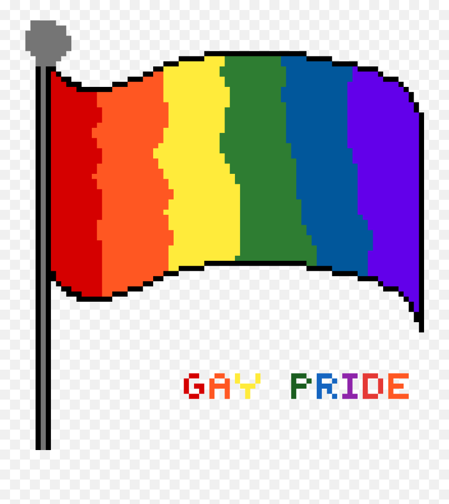 Pixilart - Gay Pride Flag By Thatpandabitch Pride Flag Pixel Art Png,Gay Pride Flag Png