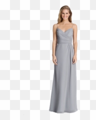 Light Gray Spaghetti Strap - Bridesmaid Dress Png,Paige Png