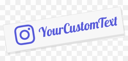 Custom Instagram Sticker Username - Marguerites Get On The Drums png