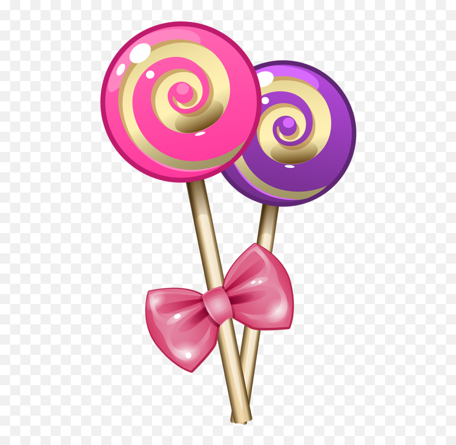 Candy Clipart - Transparent Background Lollipop Clipart Cute Candyland Lollipop Clipart Png,Lollipop Transparent