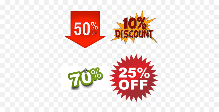 Discount Signs Transparent Png Images - Emblem,25% Off Png