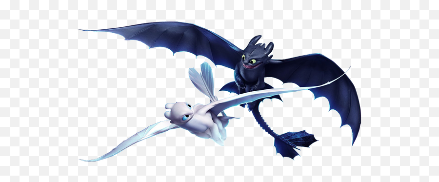 Howtotrainyourdragon Thehiddenworld Toothless Lightfury - Night Fury And Light Fury Png,Toothless Png