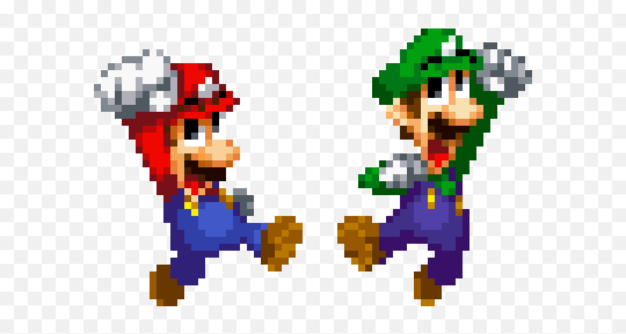 Mario U0026 Luigi Dis U0027ds Versionu0027 With Modern Colour Palette - Cartoon Png,Mario And Luigi Png