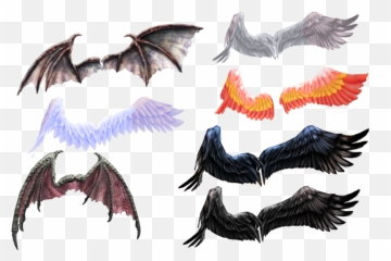 Download Hd Chimera Png - Mmd Wings With Physics Transparent Mmd Wings,Chimera Png