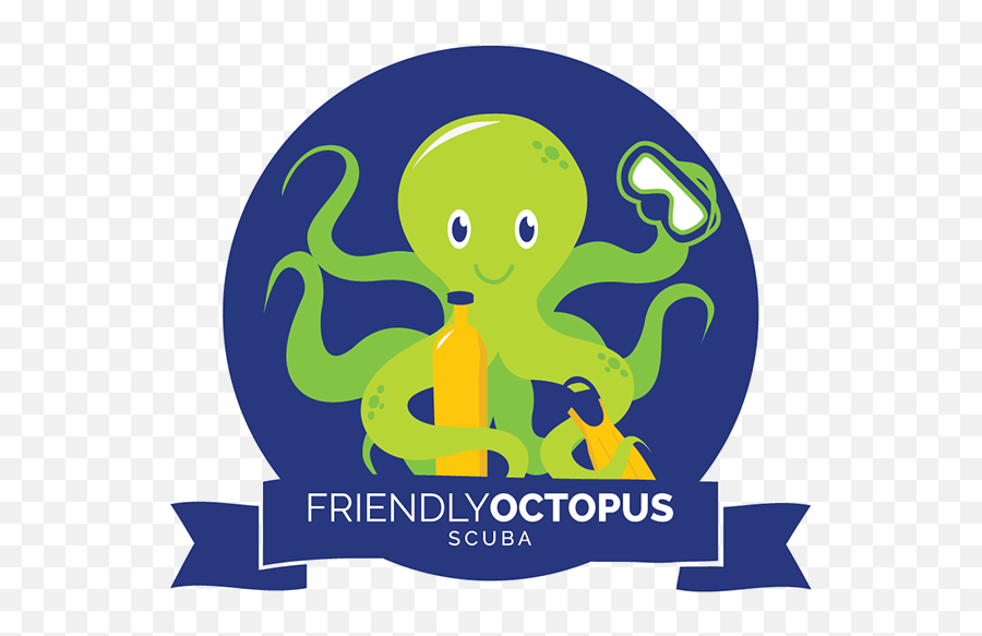 Friendly Octopus Scuba Logo - Illustration Png,Octopus Logo
