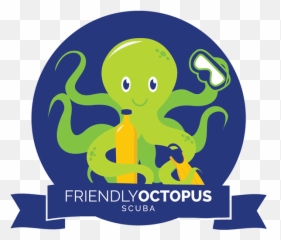 Friendly Octopus Scuba Logo - Illustration Png,Octopus Logo
