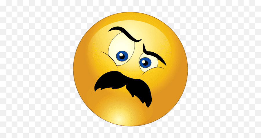 Gradient Angry Emoji Transparent Png Mart - Smiley Emoji With Mustache,Angry Emoji Png