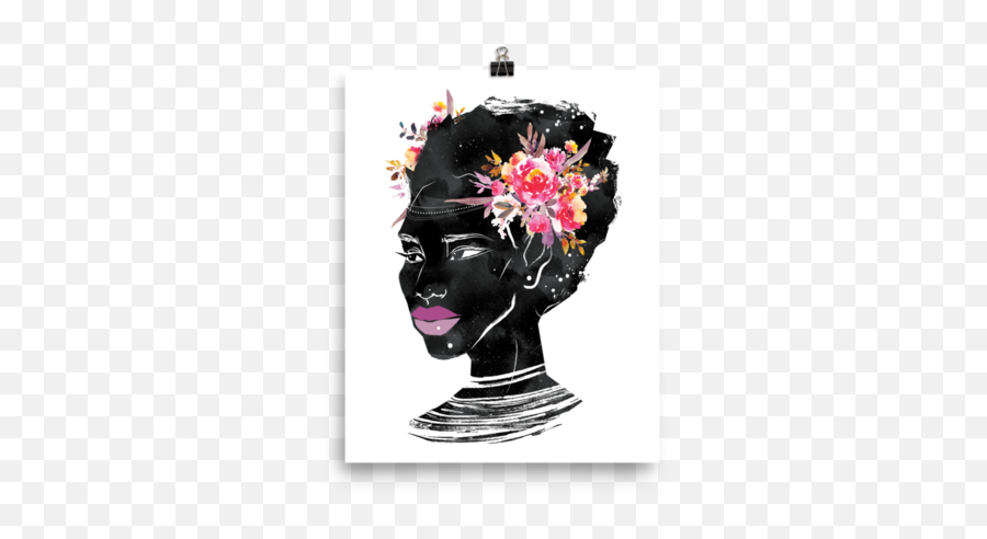 Download Flower Crown Freeform Afro - Illustration Png,Afro Png