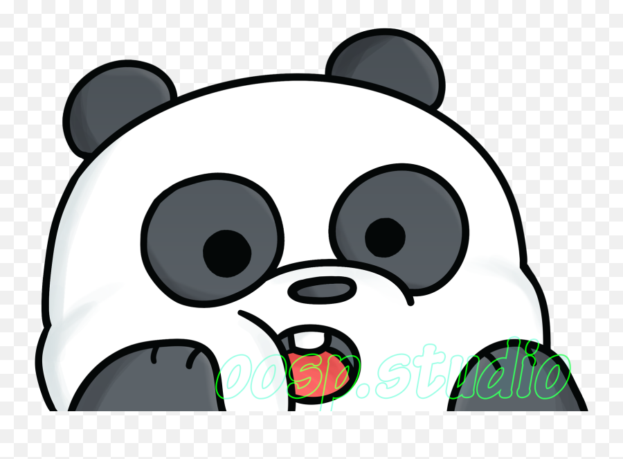 Download Hd Panpan Peek We Bare Bears - Draw Pan Pan From We Bare Bears Png,We Bare Bears Png