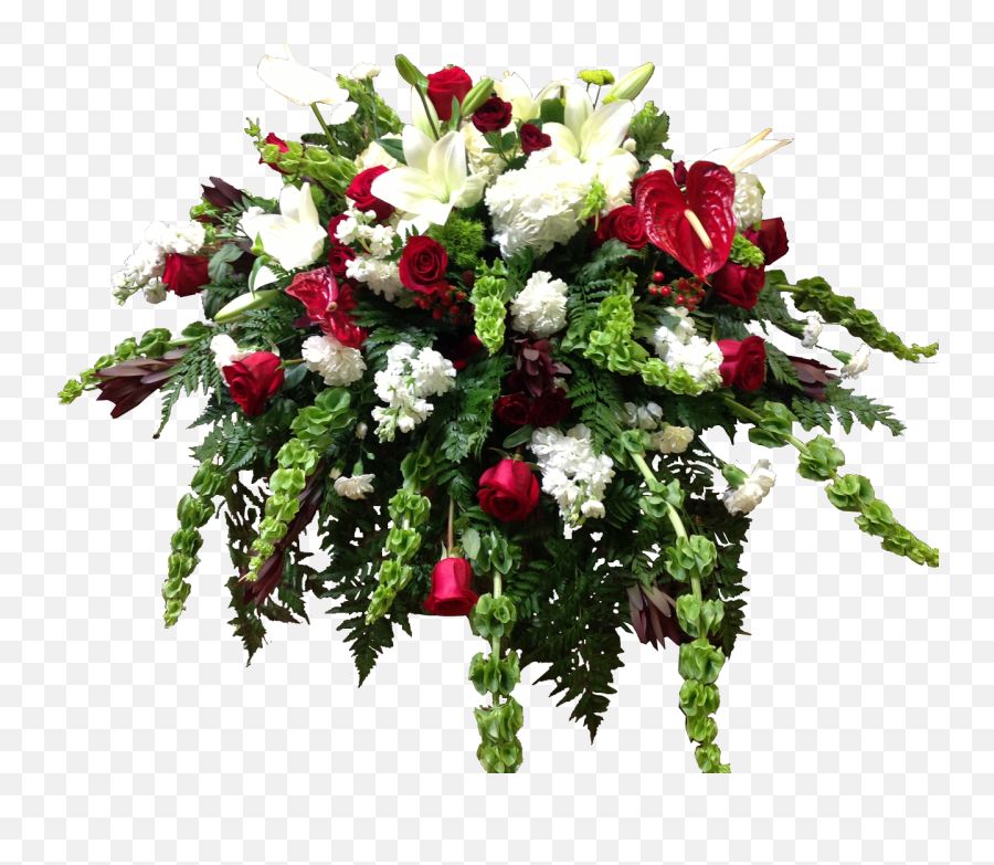 Lots Of Love Casket Spray Flora Funeral Flowers Are Happy - Cascading Flowers Png,Funeral Flowers Png