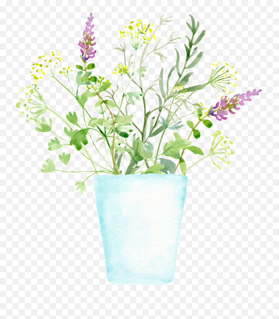 Download Hd Flowerpot Planting Plant Cartoon Transparent - Flowerpot Png,Planting Png